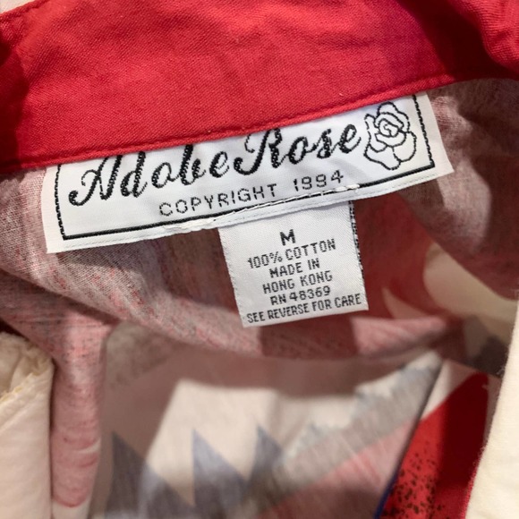 SOLD 90s Western Americana Button Down Sz M - Picture 5 of 5